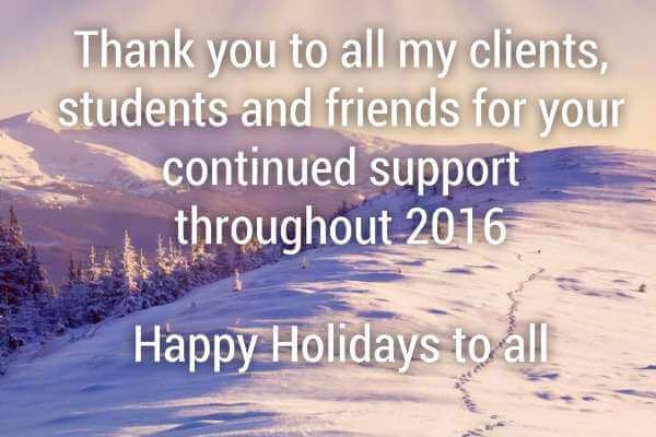A message from Chloe Folan wishing Clients and Friends a Happy Christmas