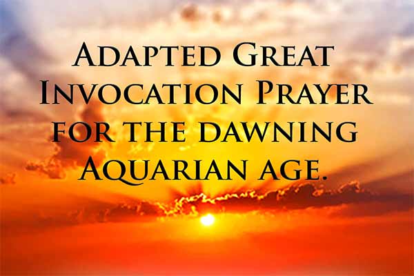 Adapted Great Invocation Prayer